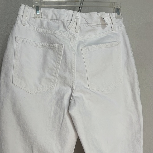 NWT Good American High Waist Distressed White Jeans Size 2/26 - Picture 6 of 12